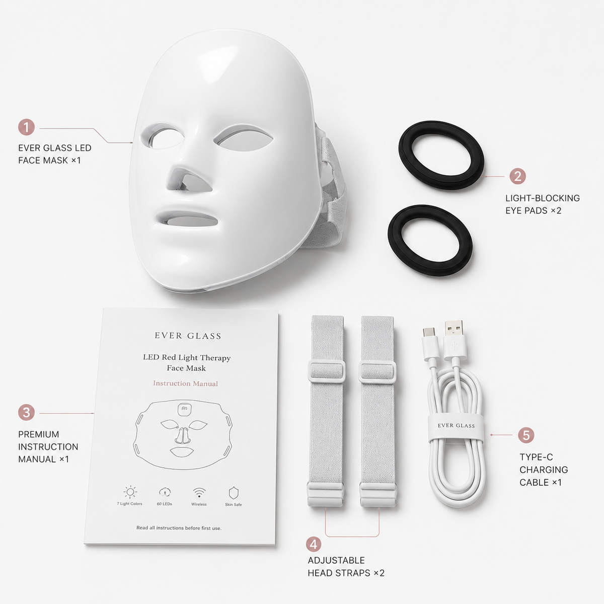 LED Light Therapy Mask Diamond Edition | 7-Color Red Light Care (Copy)