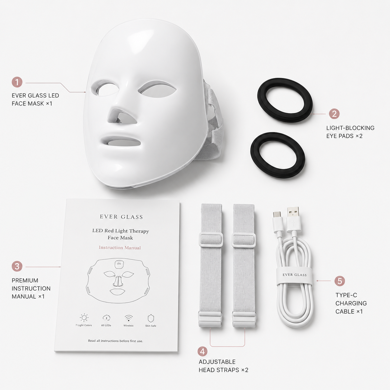 LED Light Therapy Mask Diamond Edition | 7-Color Red Light Care (Copy)